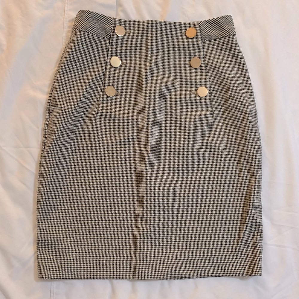 Plaid Pencil Skirt